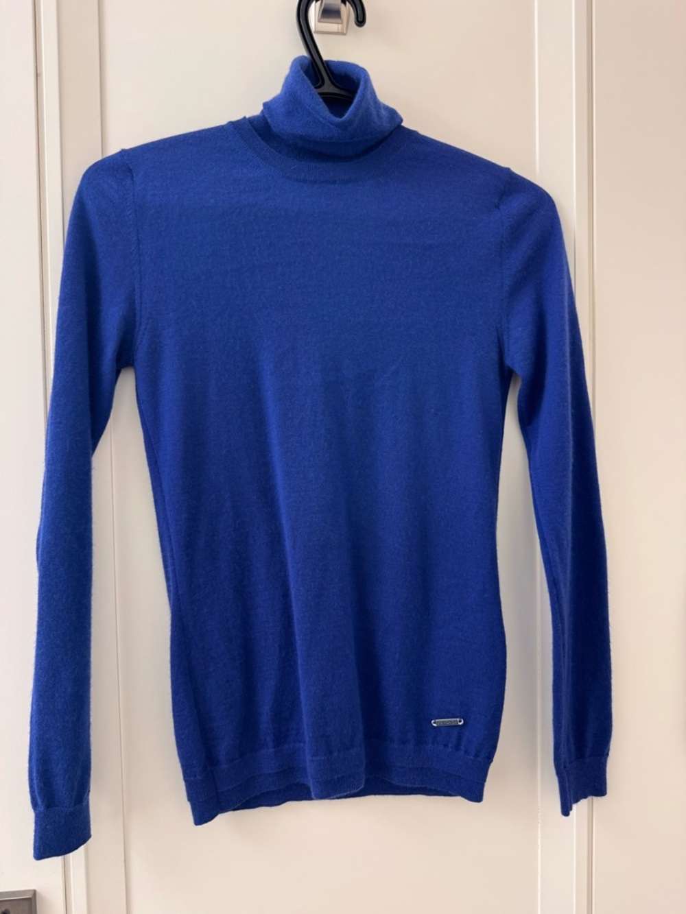 Versace Royal Blue Men’s Turtleneck Sweater
